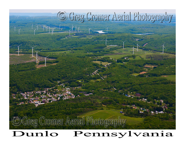 Aerial Photo of Dunlo, Pennsylvania