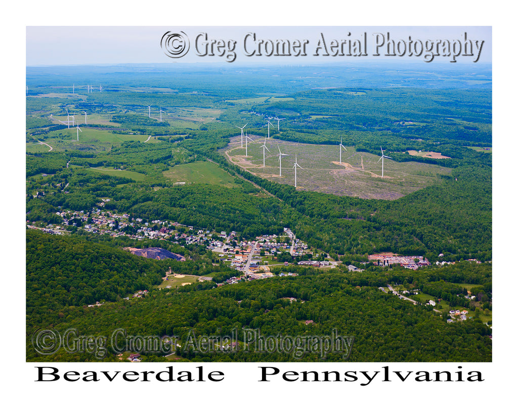 Aerial Photo of Beaverdale, Pennsylvania