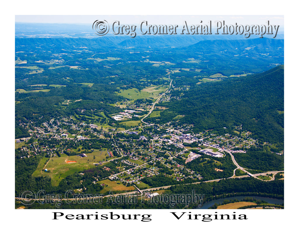 Aerial Photo of Pearisburg, Virginia