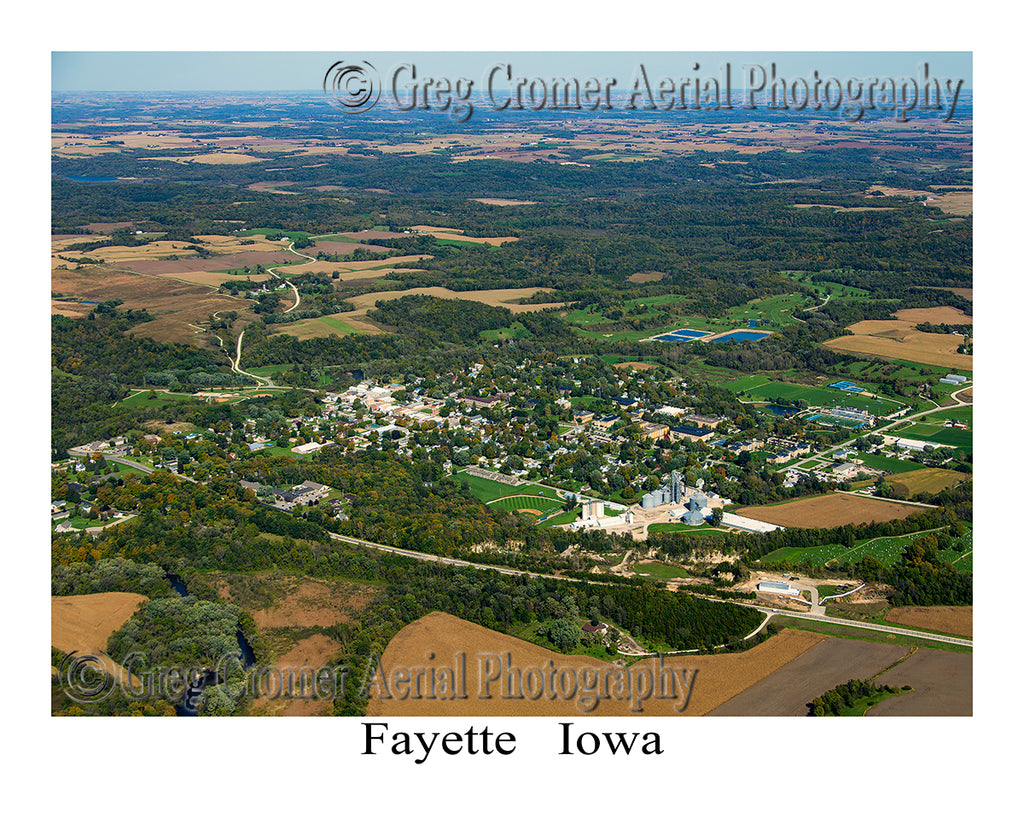 Aerial Photo of Fayette, Iowa