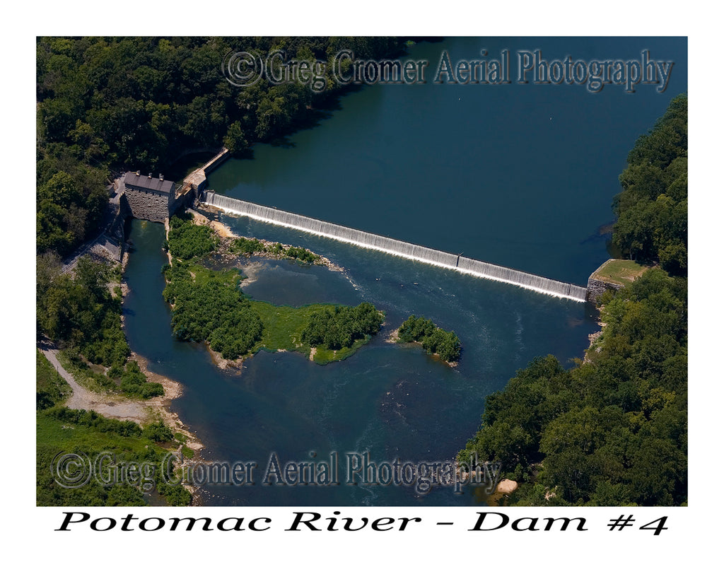 Aerial Photo of Dam #4 - Potomac River - Washington County, Maryland