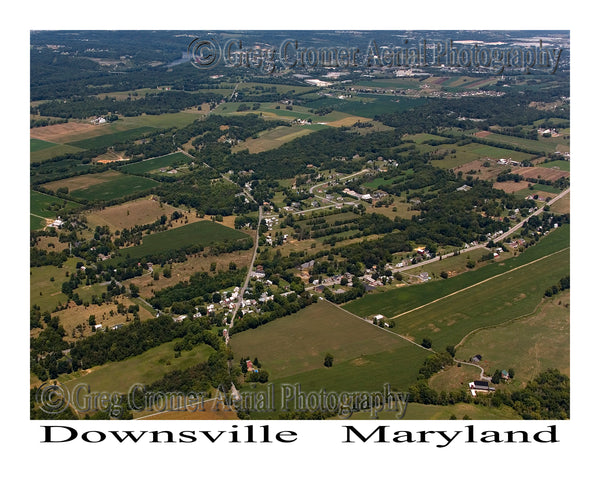 Aerial Photo of Downsville, Maryland