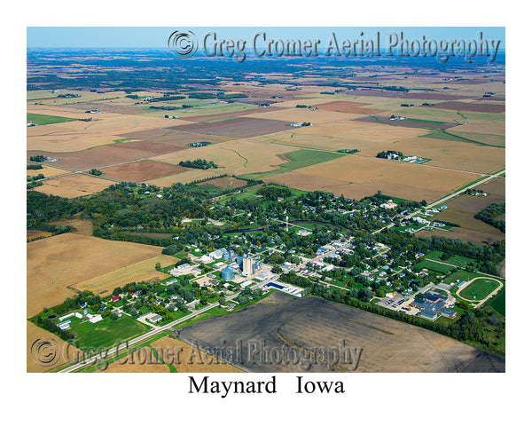 Aerial Photo of Maynard, Iowa