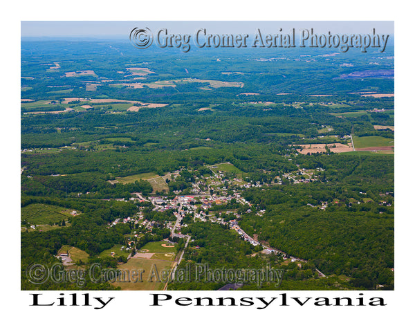 Aerial Photo of Lilly, Pennsylvania