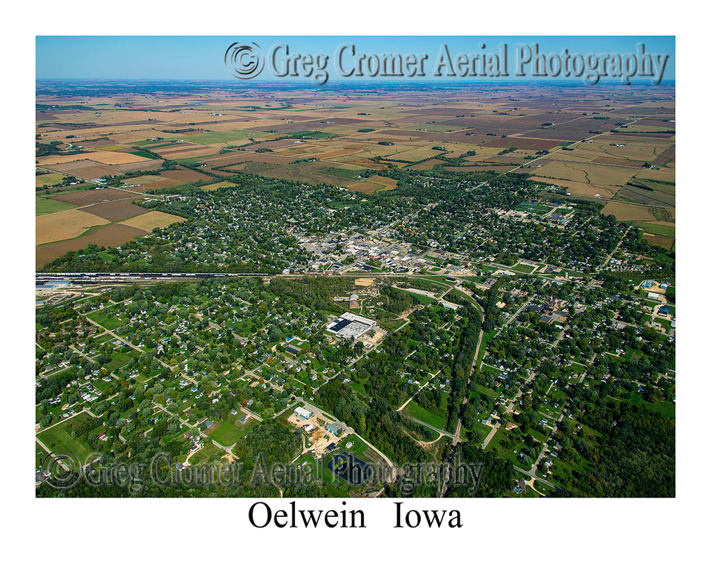 Aerial Photo of Oelwein, Iowa