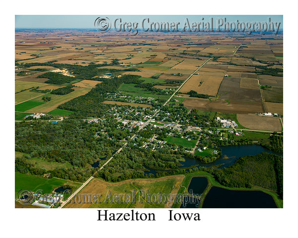 Aerial Photo of Hazelton, Iowa