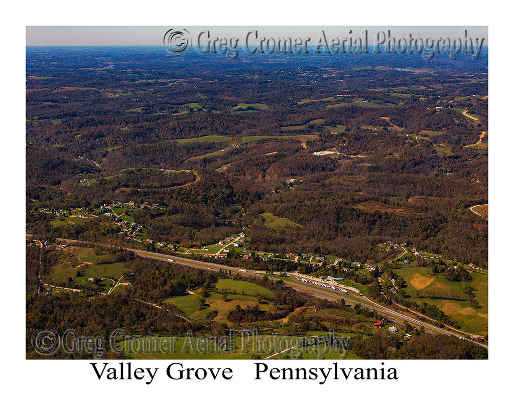 Aerial Photo of Valley Grove, Pennsylvania