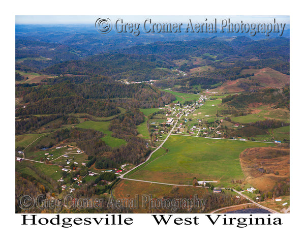 Aerial Photo of Hodgesville, West Virginia