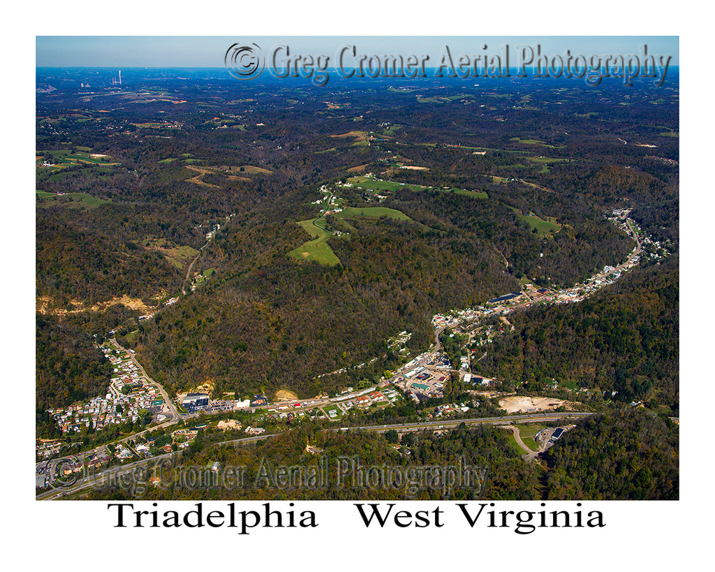 Aerial Photo of Triadelphia, West Virginia