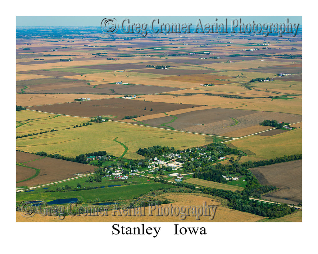 Aerial Photo of Stanley, Iowa