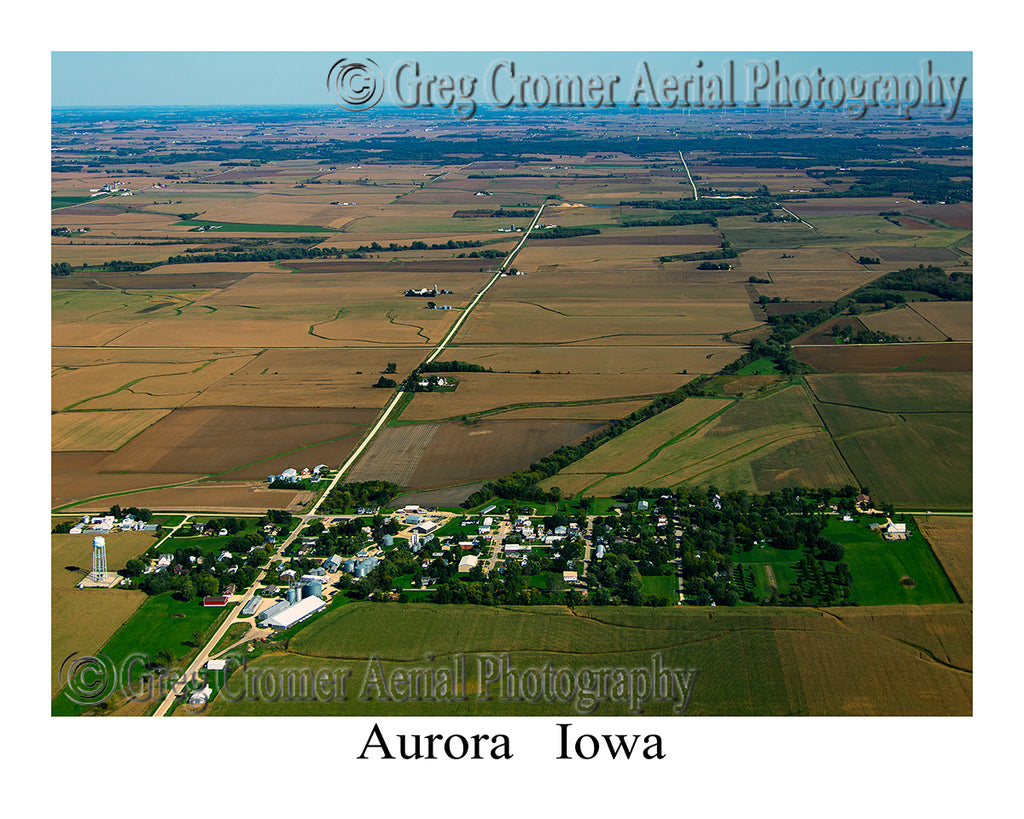 Aerial Photo of Aurora, Iowa