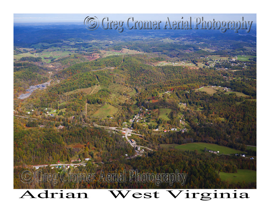 Aerial Photo of Adrian, West Virginia