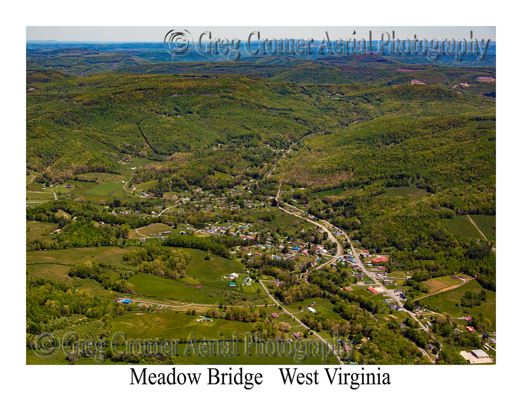 Aerial Photo of Meadow Bridge, West Virginia