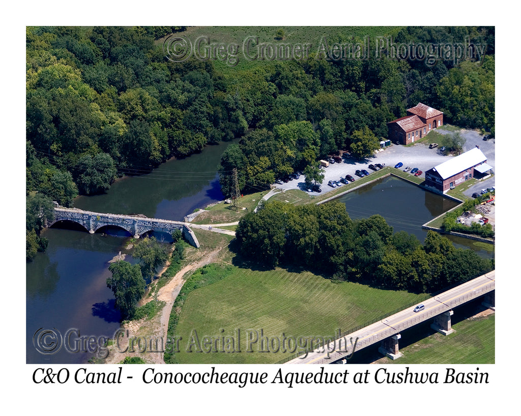 Aerial Photo of Conocheague Aquaduct - Cushwa Basin - Williamsport, MD