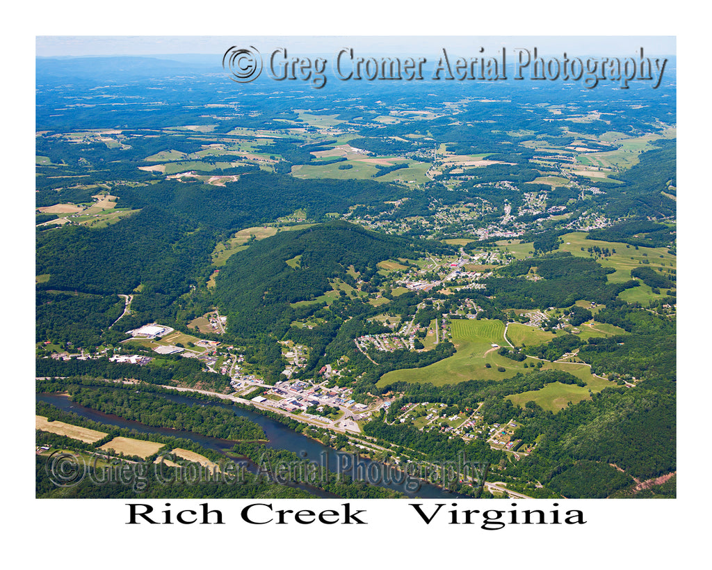 Aerial Photo of Rich Creek, Virginia