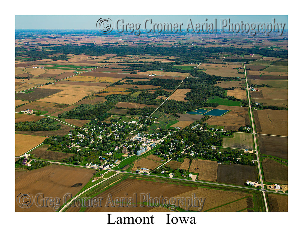 Aerial Photo of Lamont, Iowa