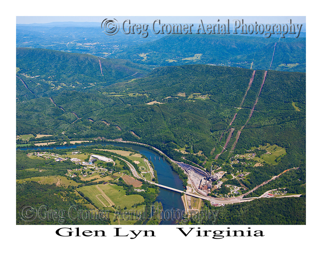 Aerial Photo of Glen Lyn, Virginia