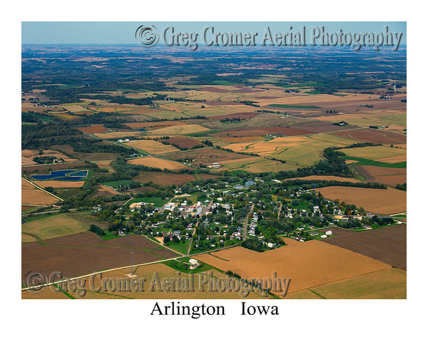 Aerial Photo of Arlington, Iowa