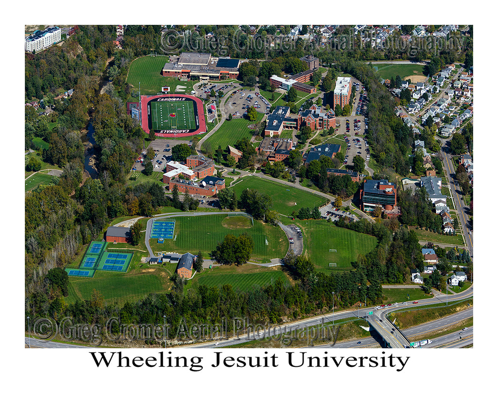 Aerial Photo of Wheeling Jesuit University, Wheeling, West Virginia