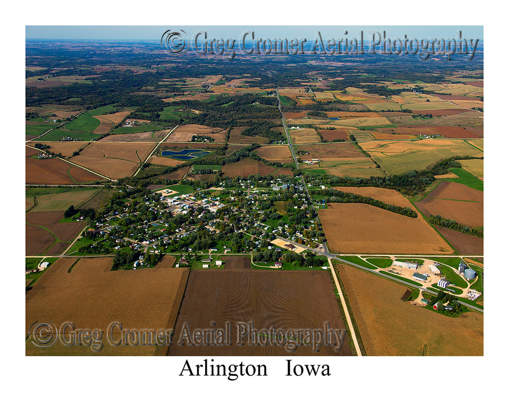 Aerial Photo of Arlington, Iowa