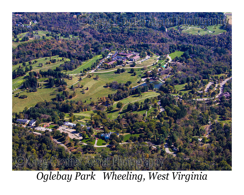 Aerial Photo of Oglebay Park, Wheeling, West Virginia