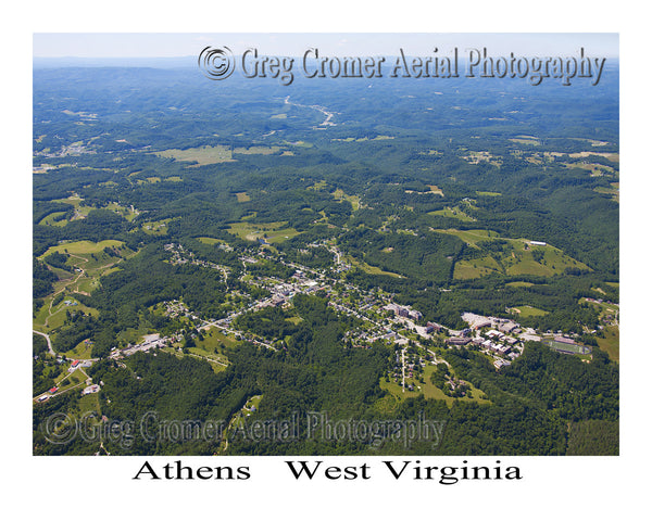 Aerial Photo of Athens, West Virginia