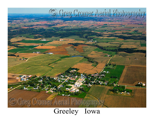 Aerial Photo of Greeley, Iowa