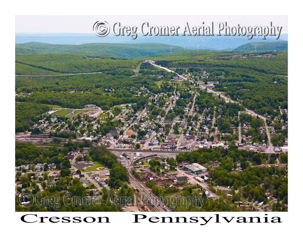 Aerial Photo of Cresson, Pennsylvania