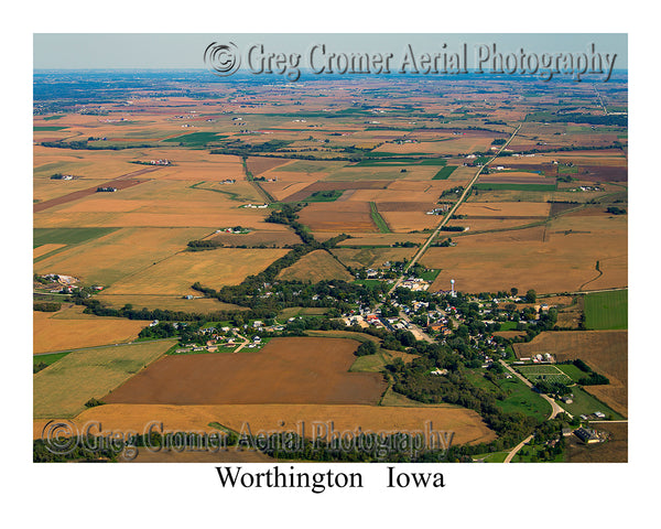 Aerial Photo of Worthington, Iowa