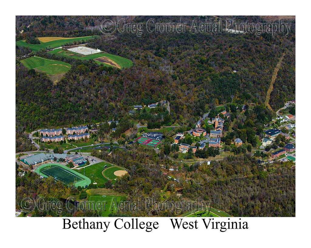 Aerial Photo of Bethany College - Bethany, WV