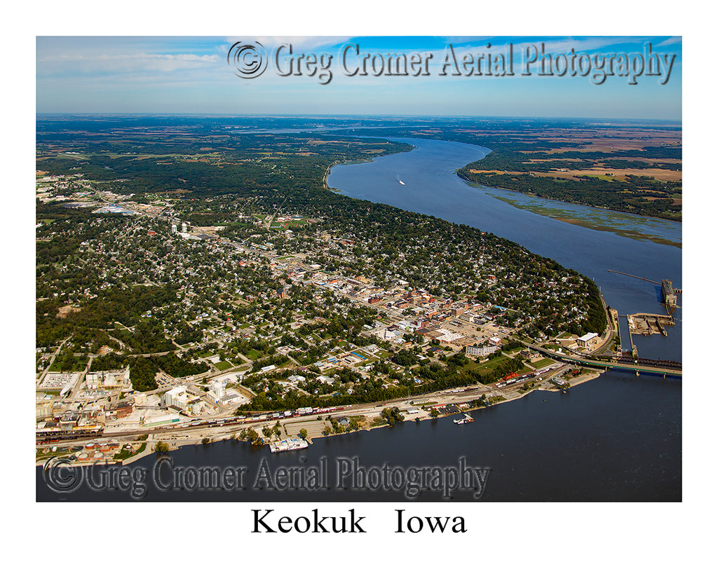 Aerial Photo of Keokuk, Iowa