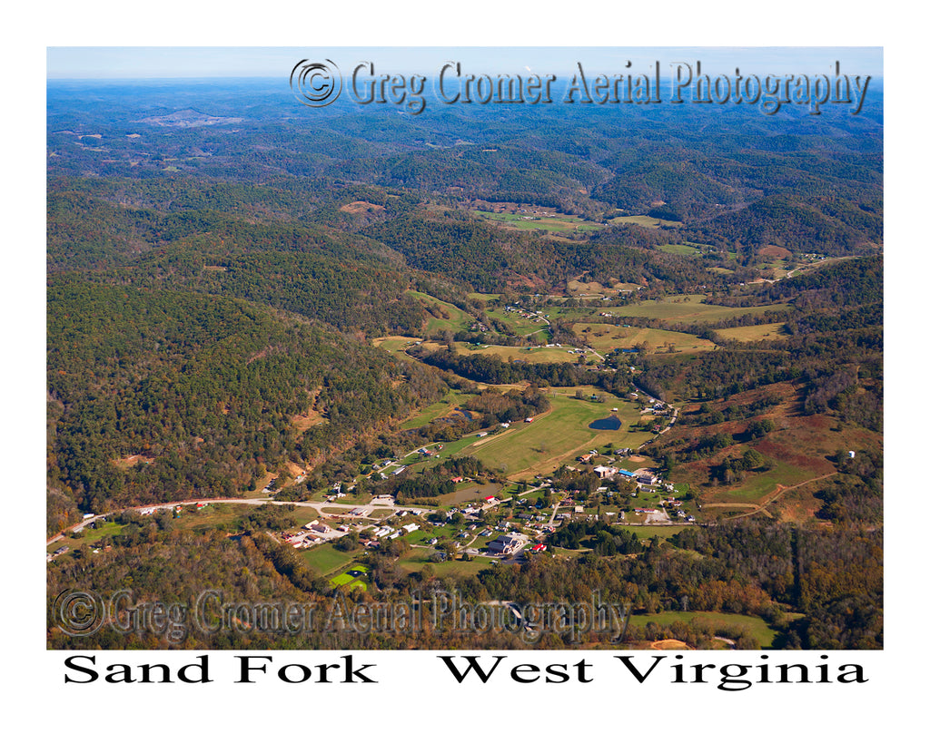 Aerial Photo of Sand Fork, West Virginia