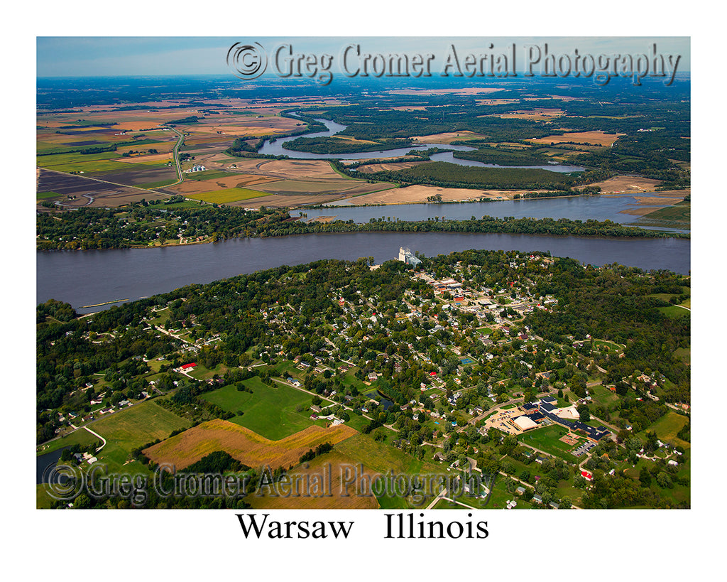 Aerial Photo of Warsaw, Illinois