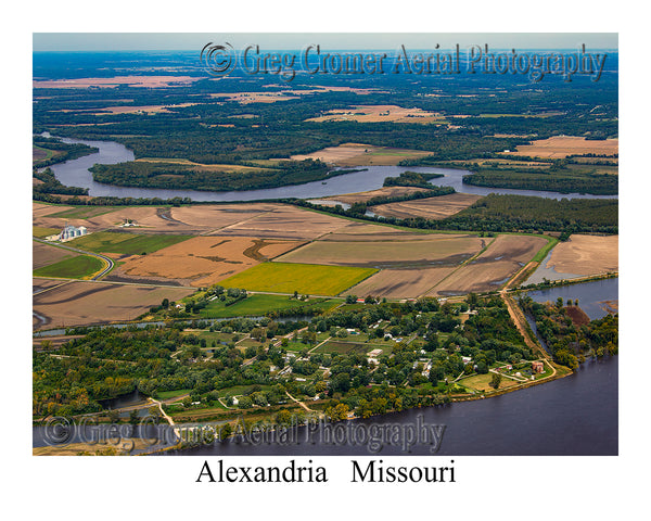 Aerial Photo of Alexandria, Missouri