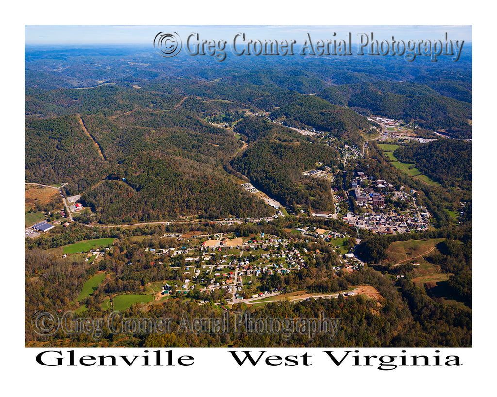 Aerial Photo of Glenville, West Virginia