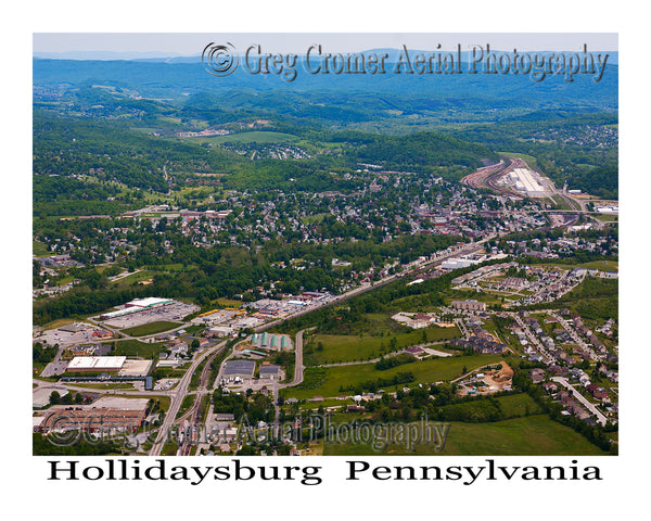 Aerial Photo of Hollidaysburg, Pennsylvania