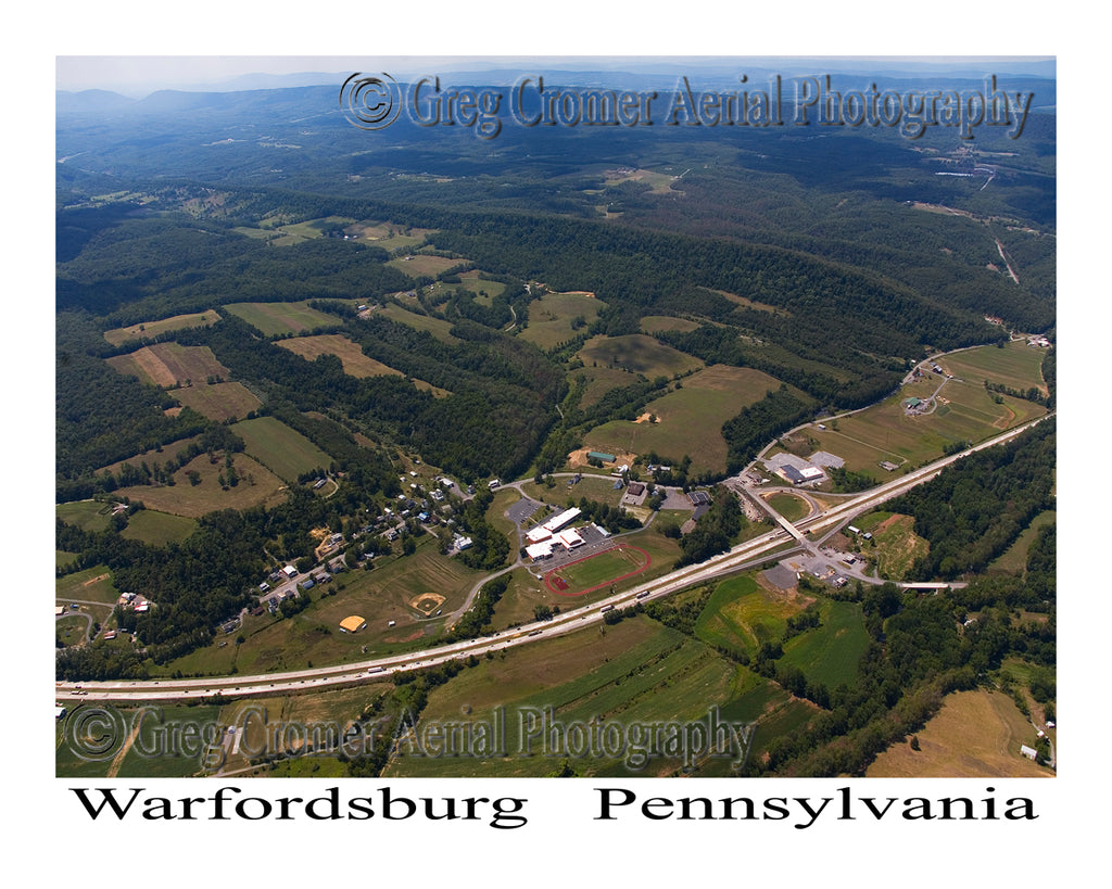 Aerial Photo of Warfordsburg, Pennsylvania