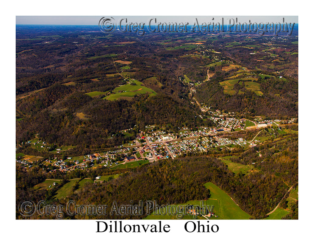 Aerial Photo of Dillonvale, Ohio