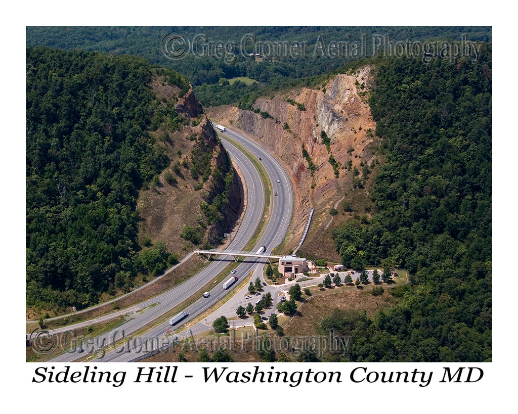 Aerial Photo of Sideling Hill Cutthrough - Washington County, Maryland