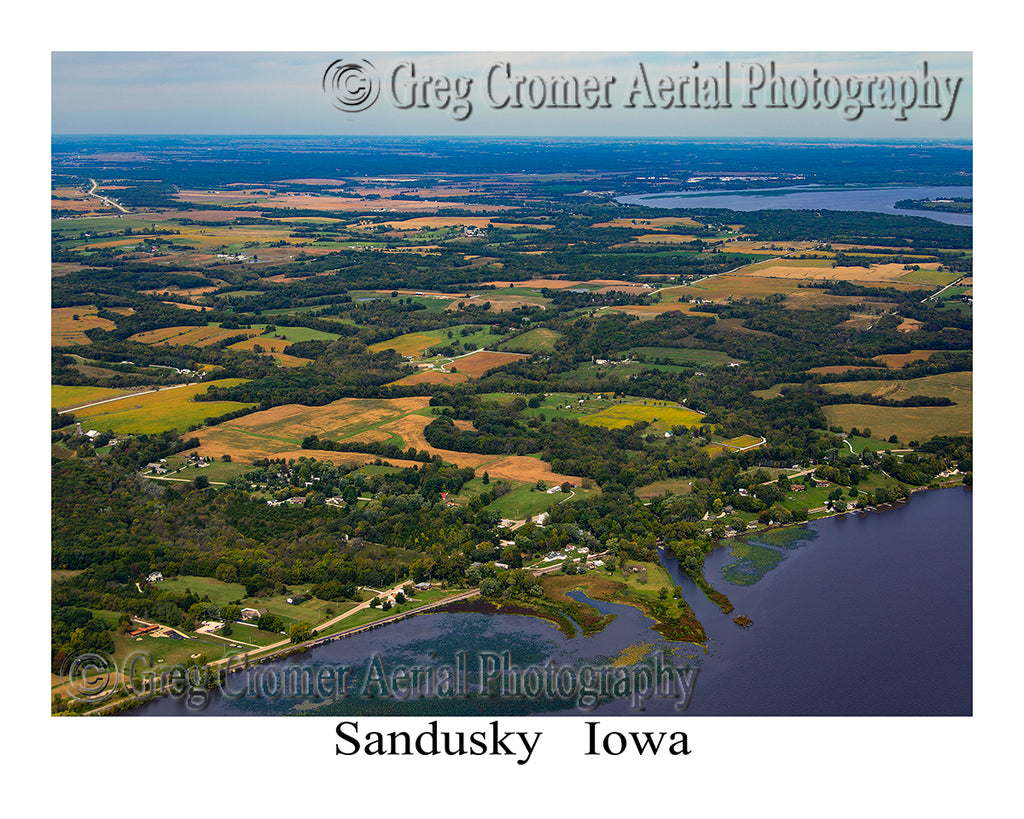 Aerial Photo of Sandusky, Iowa