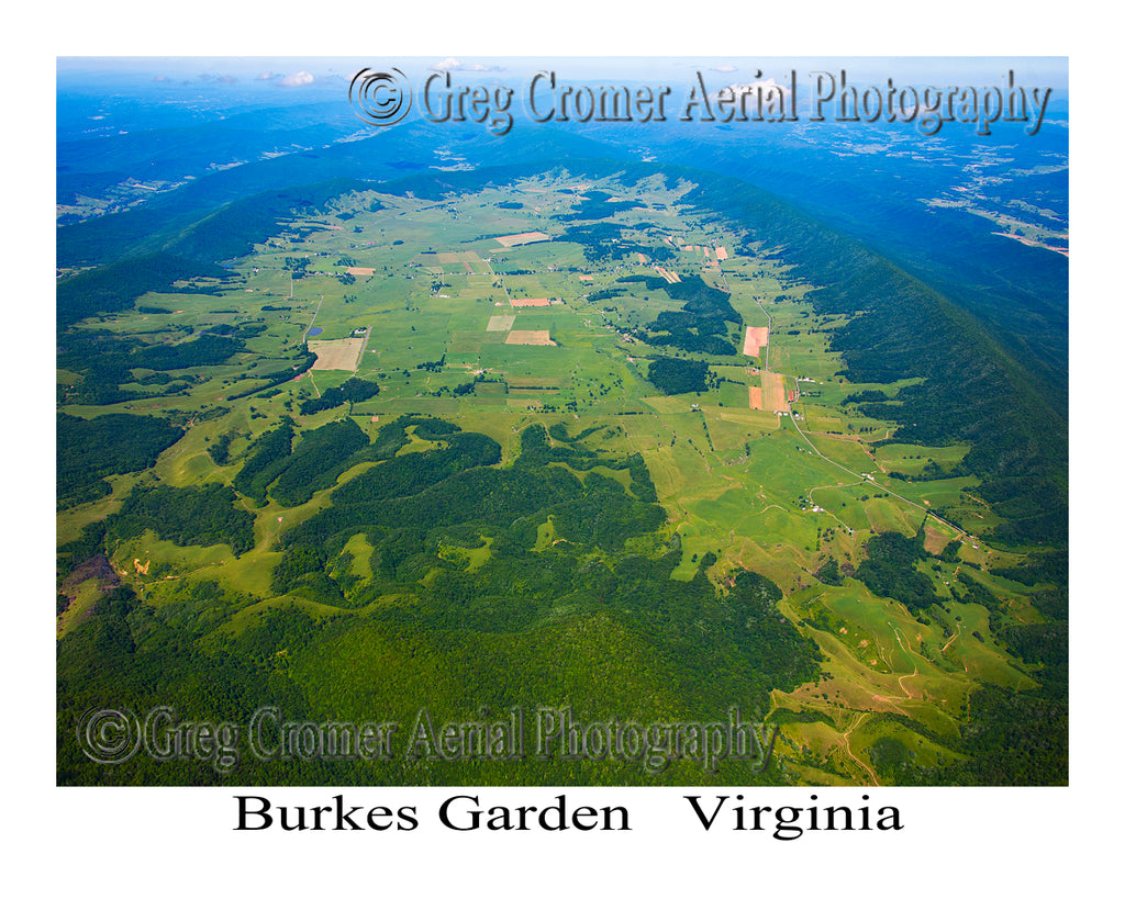 Aerial Photo of Burkes Garden, Virginia