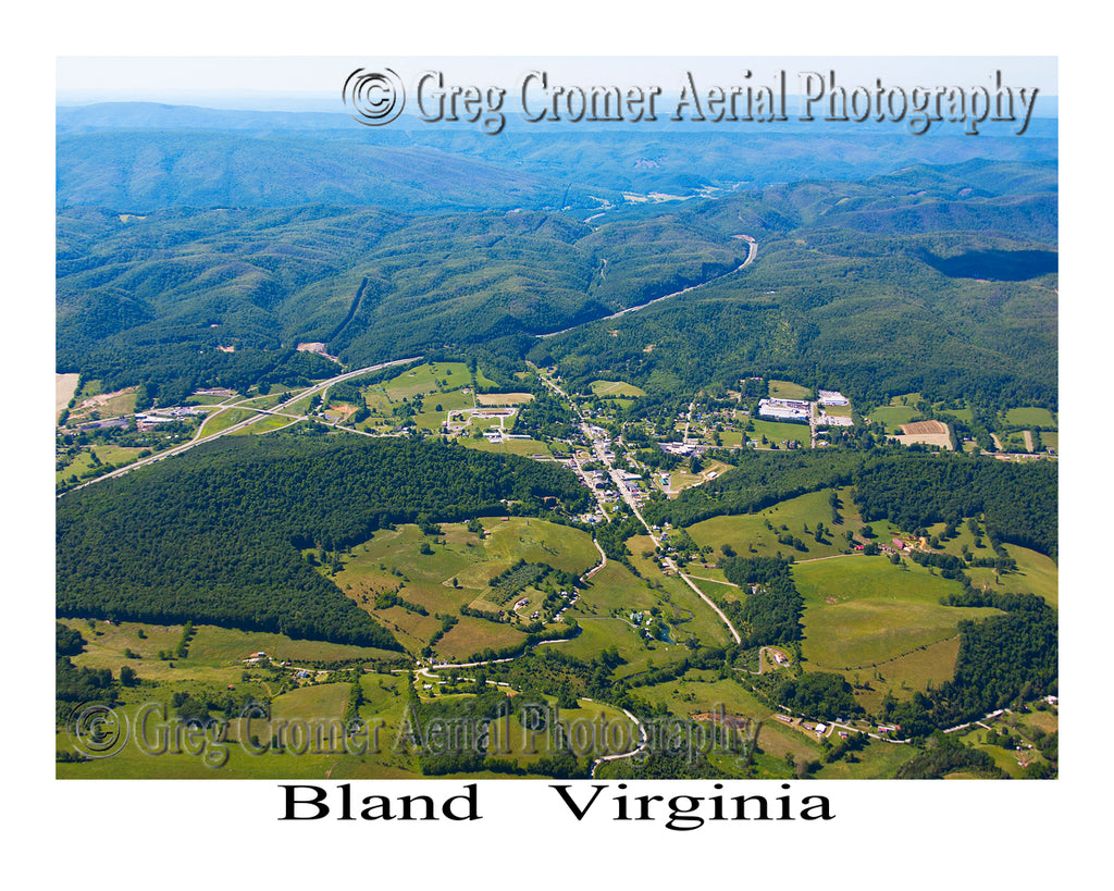 Aerial Photo of Bland, Virginia