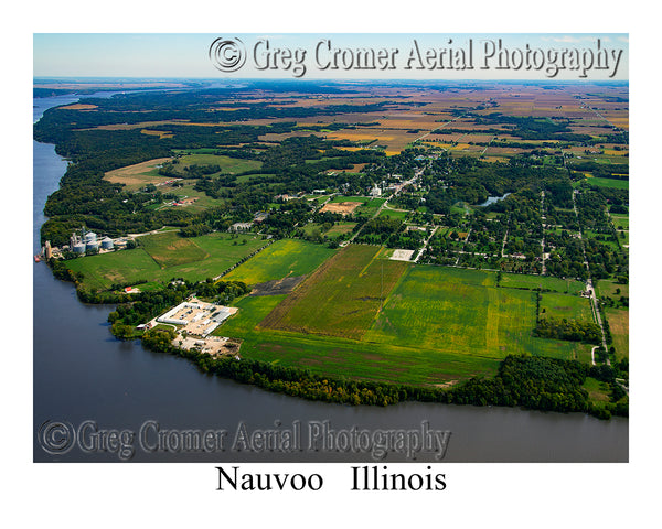 Aerial Photo of Nauvoo, Illinois