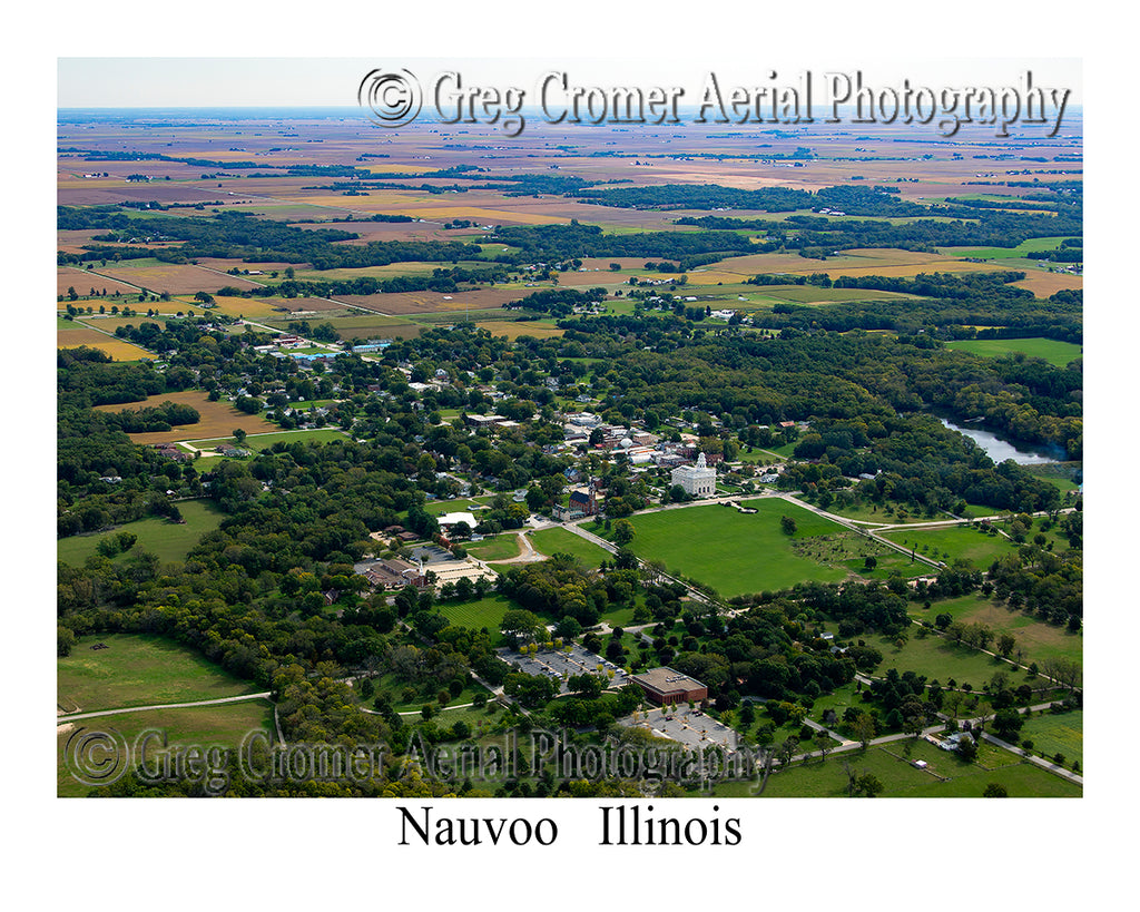 Aerial Photo of Nauvoo, Illinois