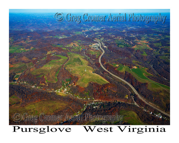 Aerial Photo of Pursglove, West Virginia