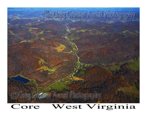 Aerial Photo of Core, West Virginia