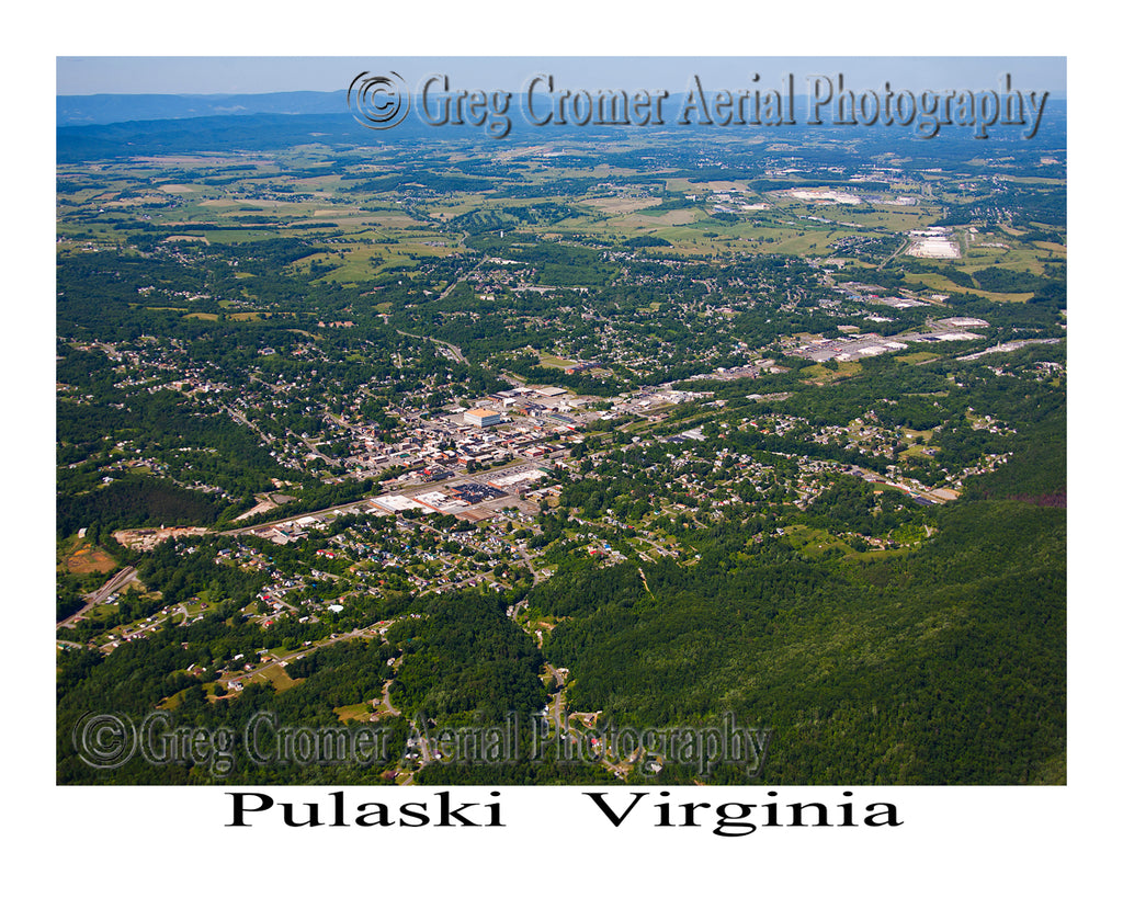 Aerial Photo of Pulaski, Virginia
