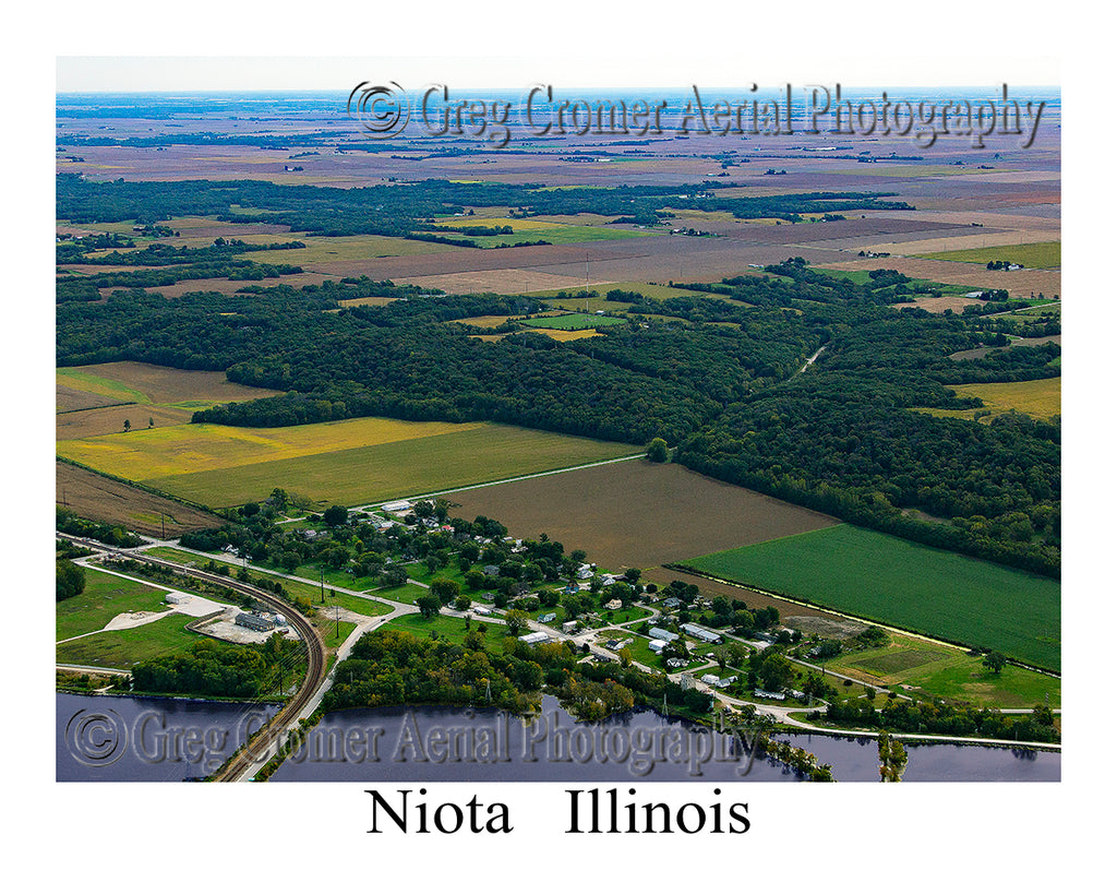 Aerial Photo of Niota, Illinois