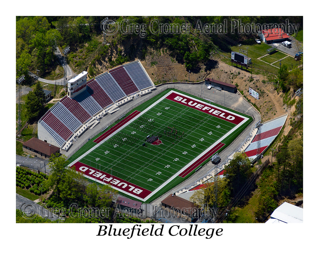 Aerial Photo of Bluefield College Stadium - Bluefield, Virginia