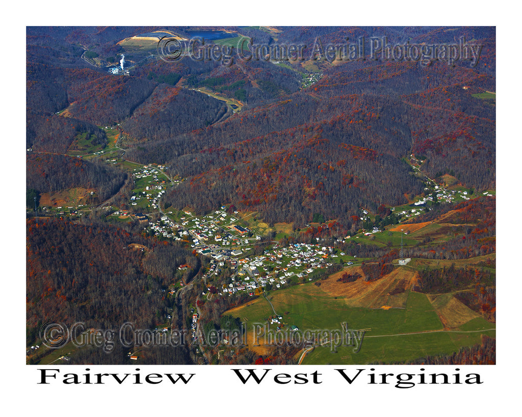 Aerial Photo of Fairview, West Virginia